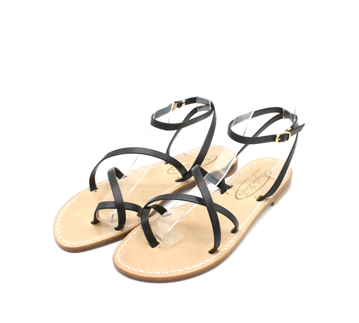 Sandali Artigianali in pelle bassi donna infradito cuoio Capri Positano capresi schiava Mary