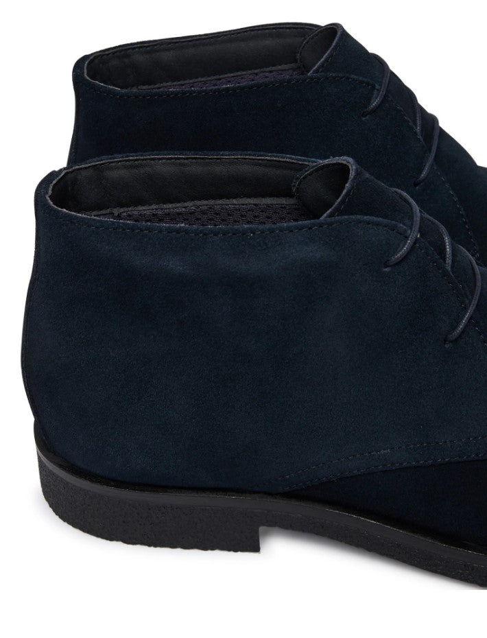 U6658D 00022 C4021 - Polacchina - Scarpe Uomo Geox in Camoscio Blu Navy | Eleganza Casual