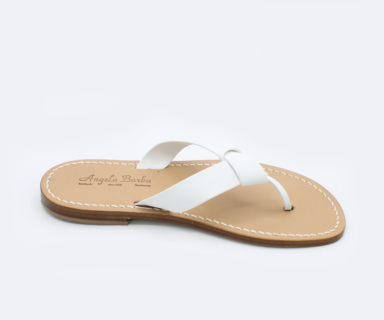 Sandali da uomo artigianali in cuoio cravatta Capri