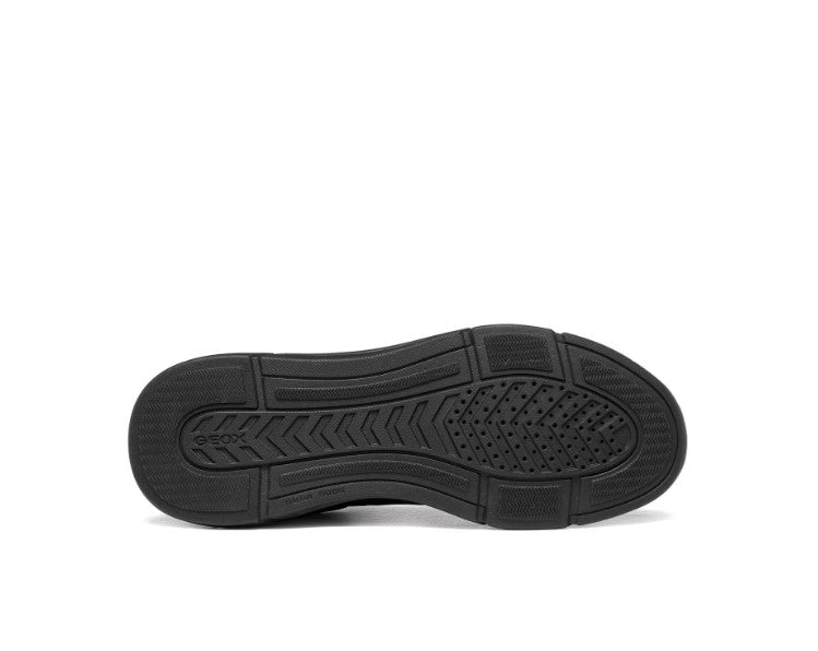 U66N8A 0EK22 C9999 - Sneakers - Scarpe Uomo Geox in Pelle Scamosciata Nera | Casual e Traspiranti