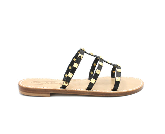 Sandali Artigianali donna ciabatta con borchie Rock capresi