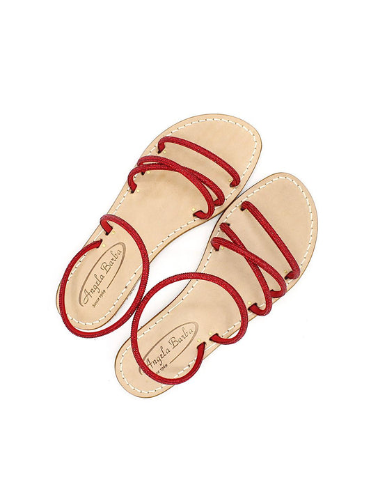 Sandali Artigianali da donna gioiello in cuoio capresi Silvia