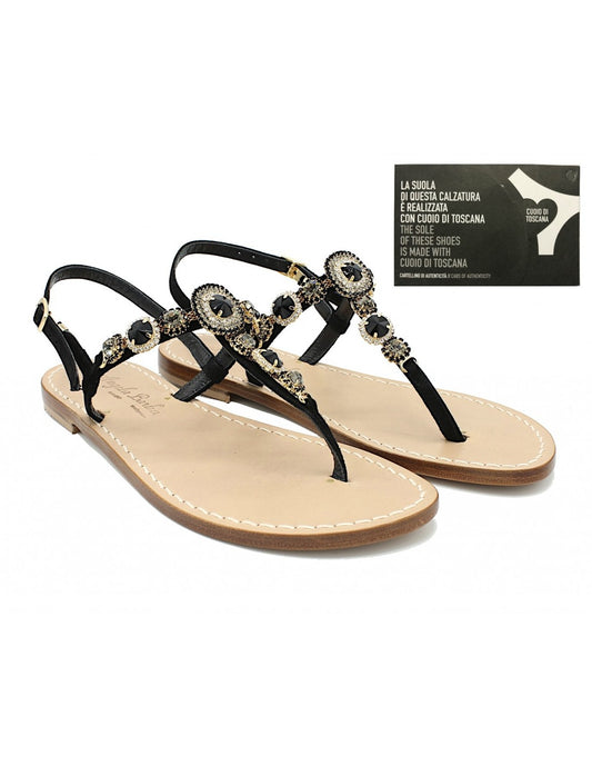 Sandali Artigianali da donna in cuoio gioiello fatti a mano moda Capri Positano Dea