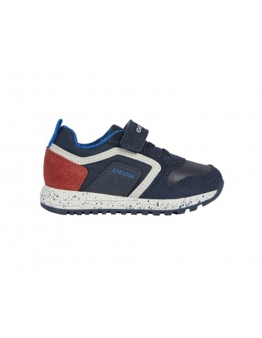 Geox scarpe da bambino sneakers con strappo Blu Alben B043CC