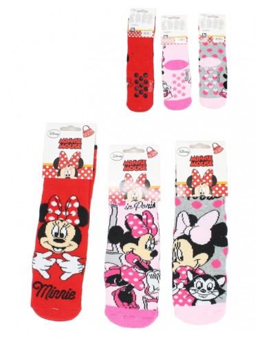 Disney calzini antiscivolo per bambini in cotone caldo per casa Minnie