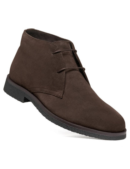 U6658D 00022 C6326 - Polacchina - Scarpe Uomo Geox in Camoscio Marrone Cioccolato | Eleganza Autunnale