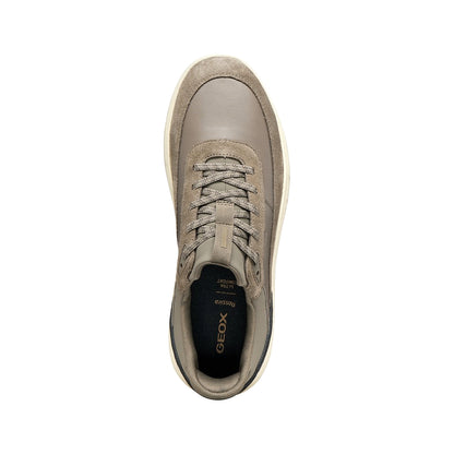 U56MPA 08522 C1018 - Sneakers - Scarpe Uomo Geox Spherica Plus – Pelle e Camoscio Dove Grey
