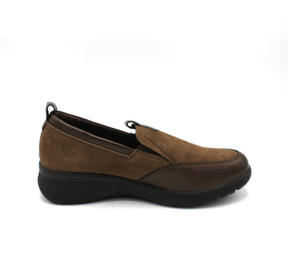 DB3815_TdM - Sneakers - Co.Moda ComfortScarpe da Donna Comode Slip-On in eco pelle e camoscio Testa di Moro