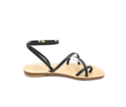 Sandali Artigianali in pelle bassi donna infradito cuoio Capri Positano capresi schiava Mary
