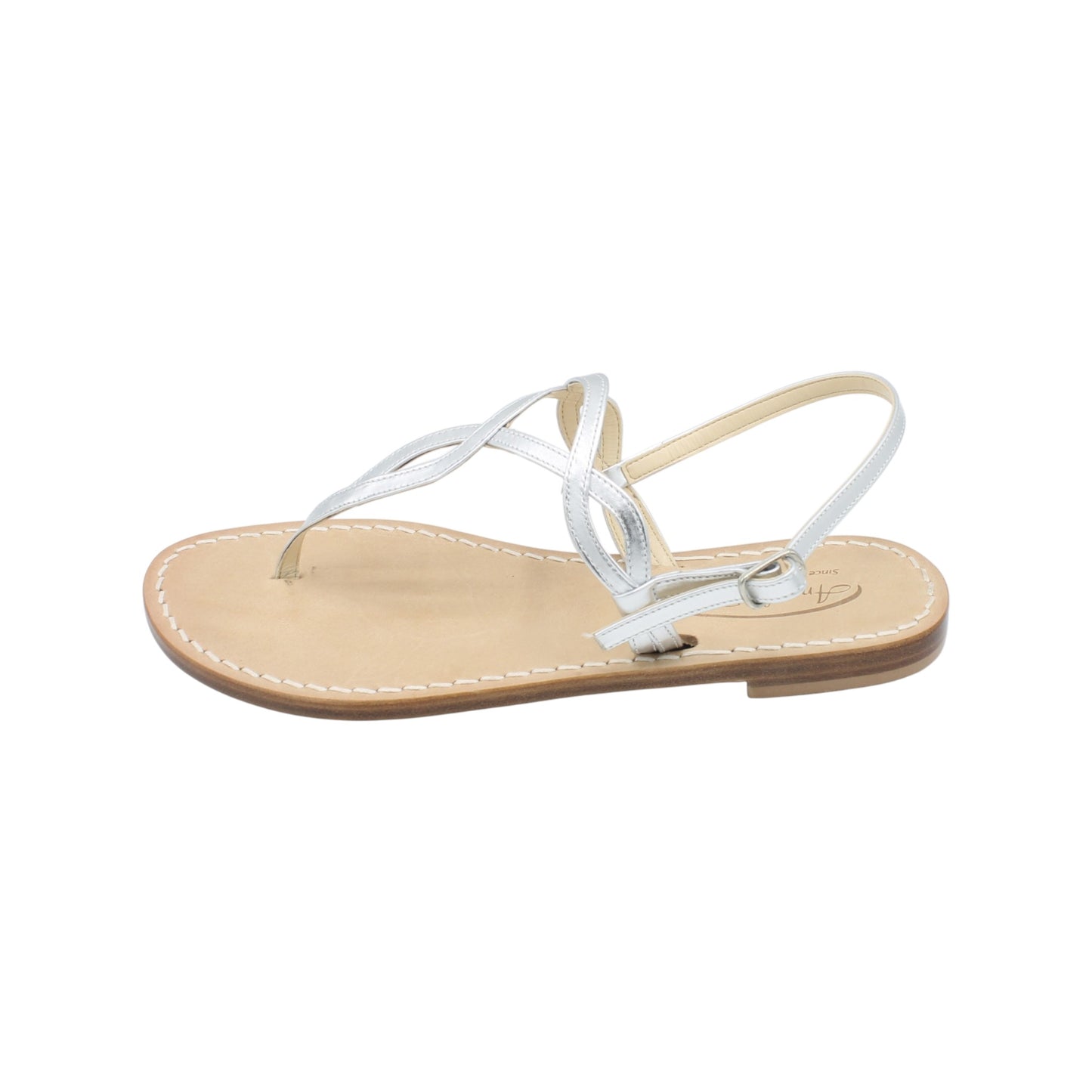 Sandali Artigianali in pelle bassi donna infradito schiava cuoio Capri Positano capresi Evelin