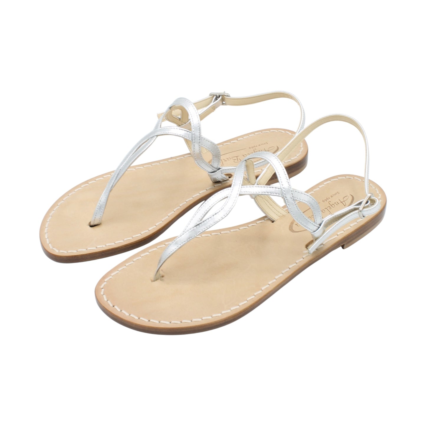 Sandali Artigianali in pelle bassi donna infradito schiava cuoio Capri Positano capresi Evelin