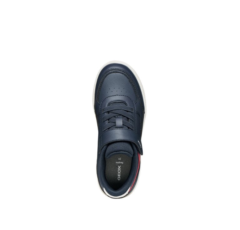 sneakers geox junior con strappo e lacci elastici