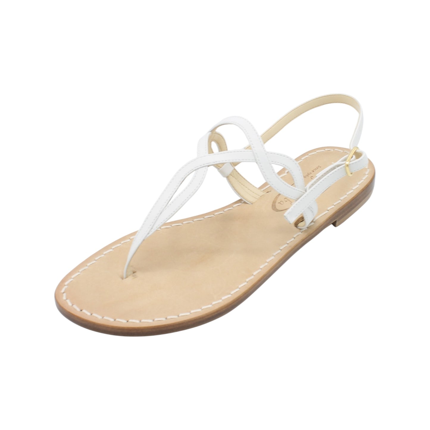 Sandali Artigianali in pelle bassi donna infradito schiava cuoio Capri Positano capresi Evelin