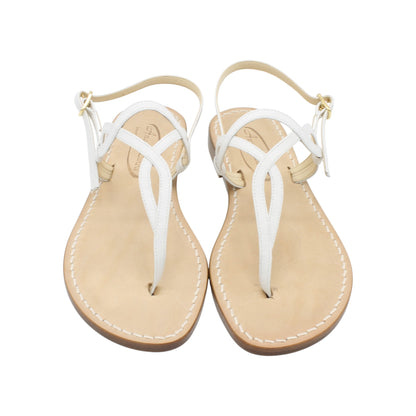 Sandali Artigianali in pelle bassi donna infradito schiava cuoio Capri Positano capresi Evelin