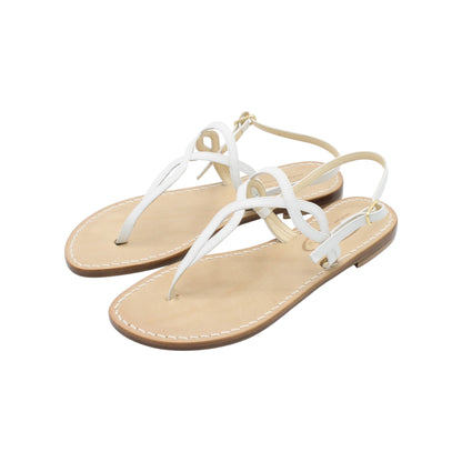 Sandali Artigianali in pelle bassi donna infradito schiava cuoio Capri Positano capresi Evelin