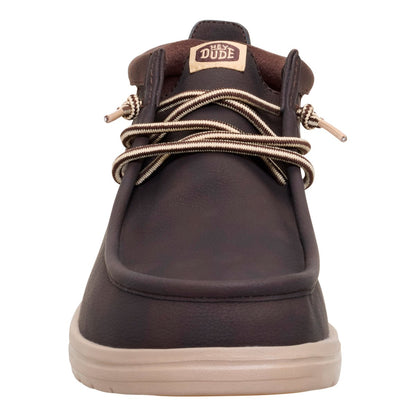 HD.42051/2IV - Scarponcini Uomo Hey Dude Wally Mid Grip - Polacchine Leggere con Lacci Elastici e Suola Antiscivolo