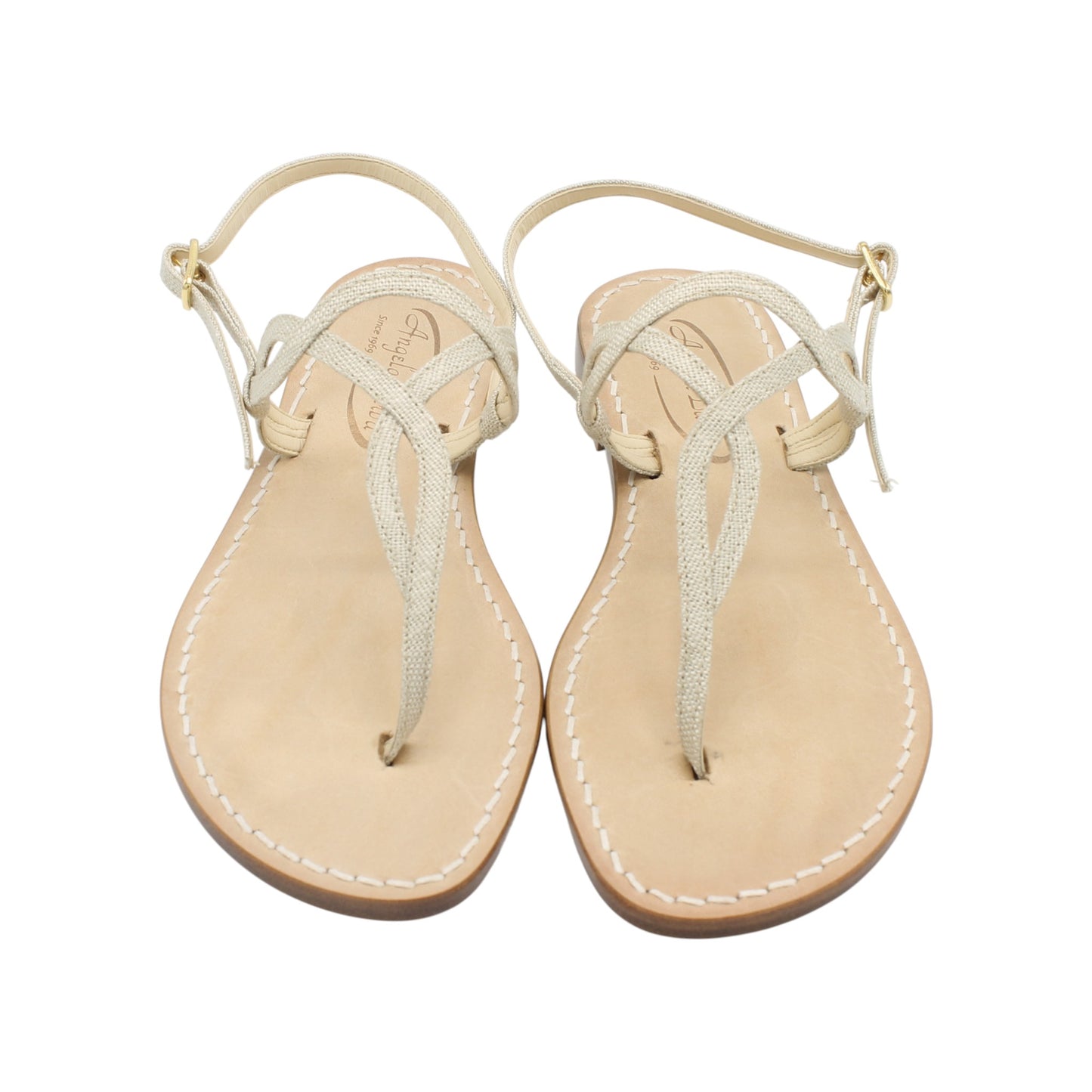 Sandali Artigianali in pelle bassi donna infradito schiava cuoio Capri Positano capresi Evelin