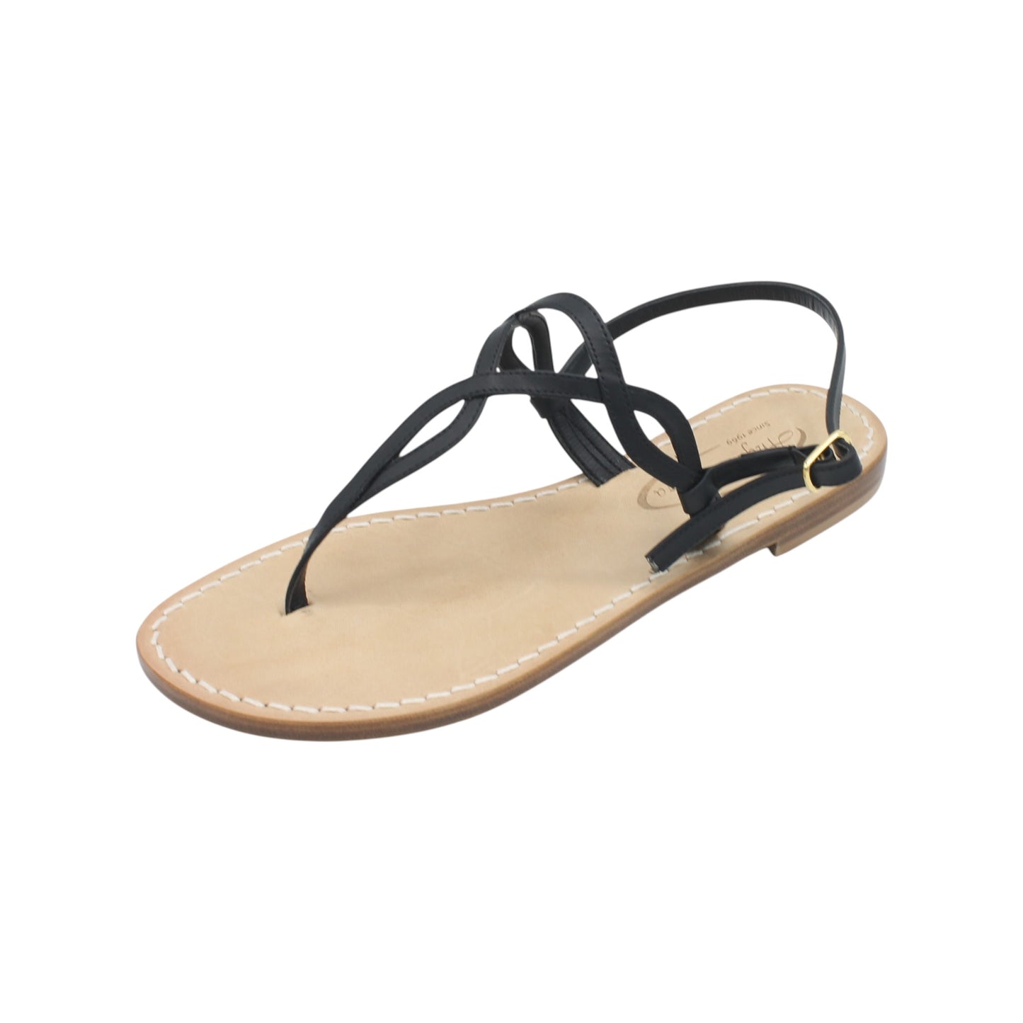 Sandali Artigianali in pelle bassi donna infradito schiava cuoio Capri Positano capresi Evelin