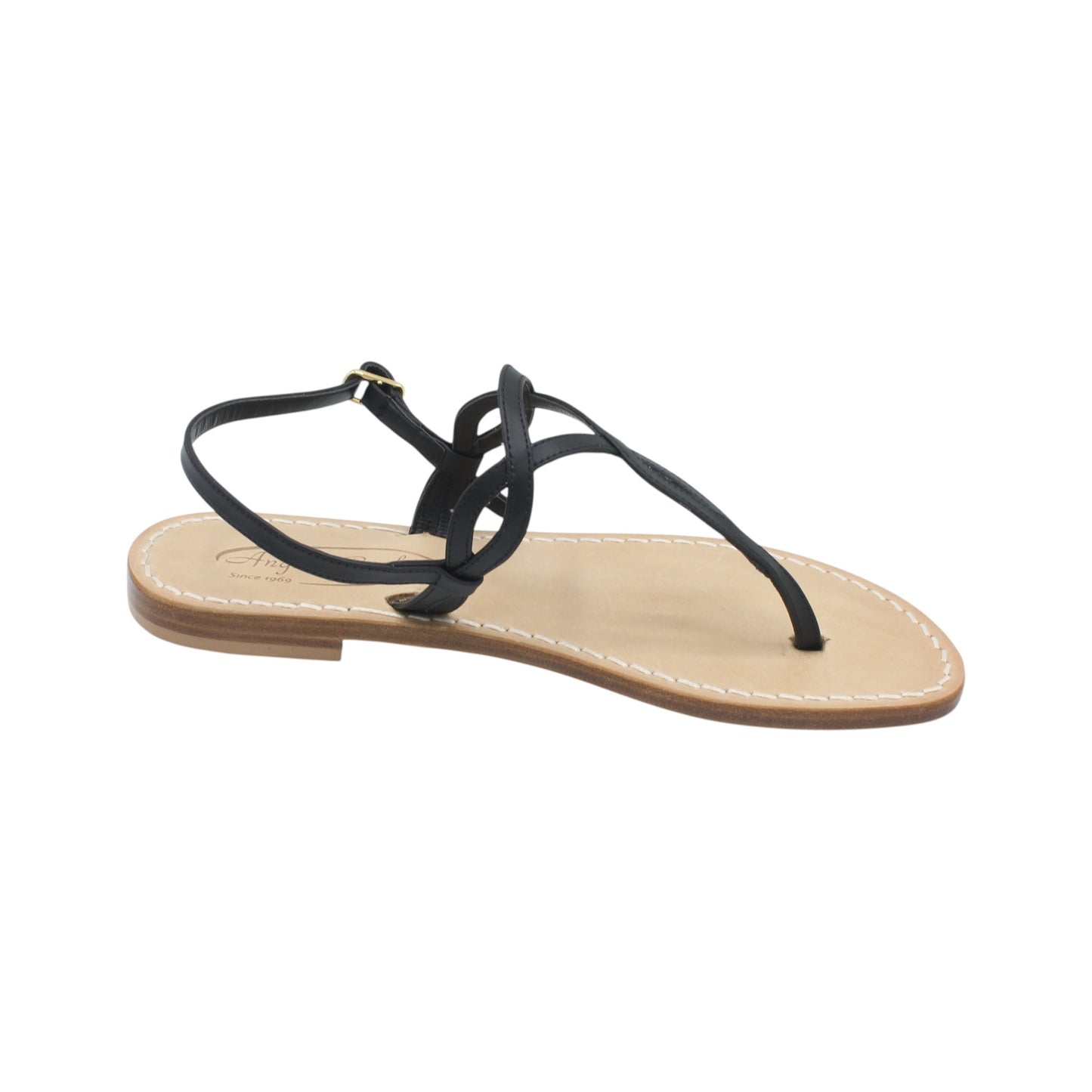 Sandali Artigianali in pelle bassi donna infradito schiava cuoio Capri Positano capresi Evelin