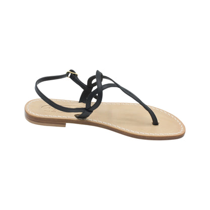 Sandali Artigianali in pelle bassi donna infradito schiava cuoio Capri Positano capresi Evelin