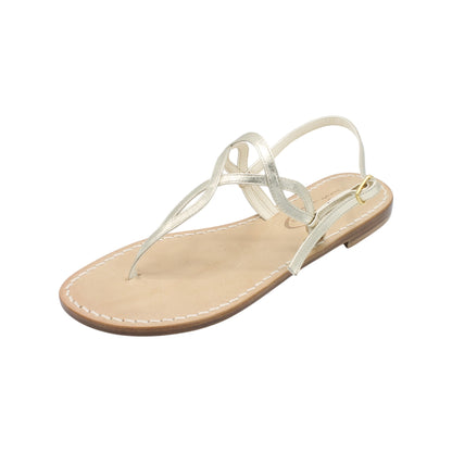 Sandali Artigianali in pelle bassi donna infradito schiava cuoio Capri Positano capresi Evelin