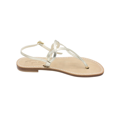Sandali Artigianali in pelle bassi donna infradito schiava cuoio Capri Positano capresi Evelin