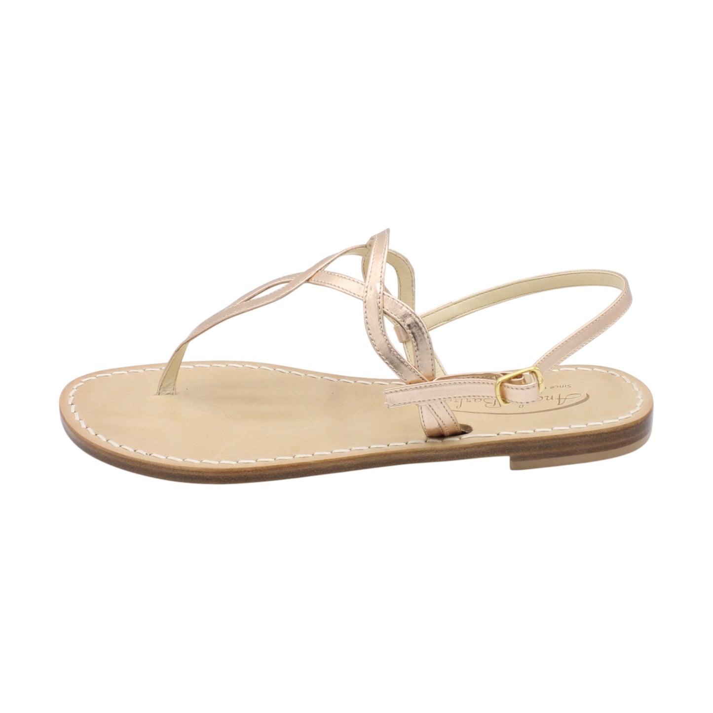 Sandali Artigianali in pelle bassi donna infradito schiava cuoio Capri Positano capresi Evelin