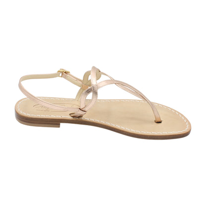 Sandali Artigianali in pelle bassi donna infradito schiava cuoio Capri Positano capresi Evelin