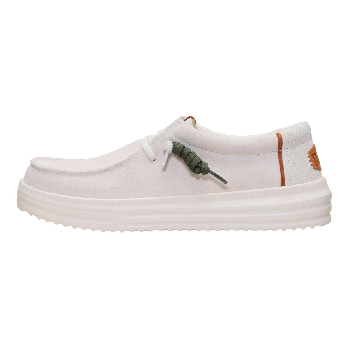 HD.45845/0NI - Hey Dude Uomo in Camoscio Grigio Chiaro – Mocassini Casual Comfort
