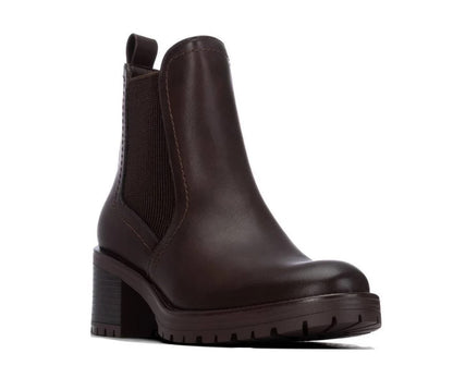 146086.M - Stivaletti - XTI Tronchetti Donna Chelsea Marroni con Tacco Largo 6 cm