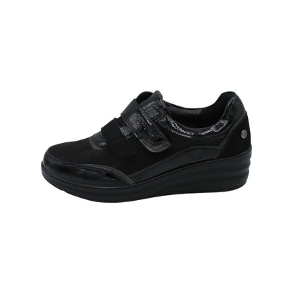 AMD31049 - Mocassini - Scarpe da Donna Amarpies Comode con Strappo e Zeppa – Nero