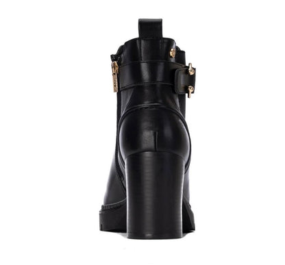 146044 - Stivaletti - Teonchetti Donna XTI Neri in Ecopelle con Tacco Alto e Plateau