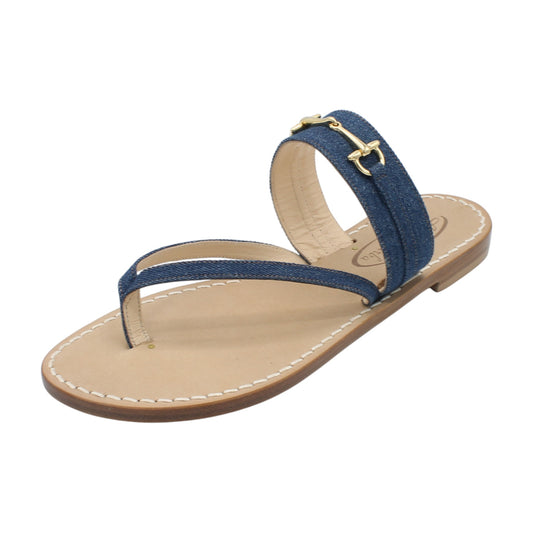 Sandali Artigianali in pelle bassi donna infradito cuoio Capri Positano capresi jeans Norma