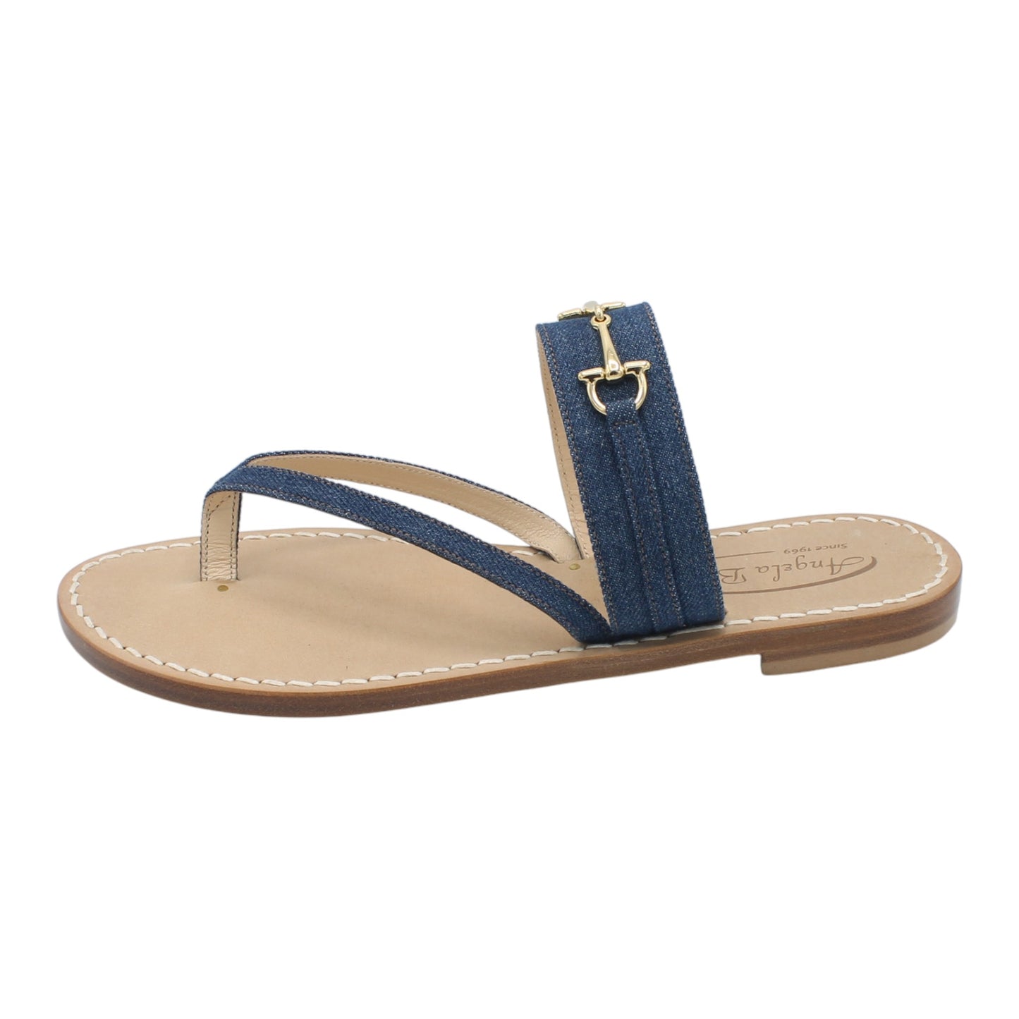 Sandali Artigianali in pelle bassi donna infradito cuoio Capri Positano capresi jeans Norma