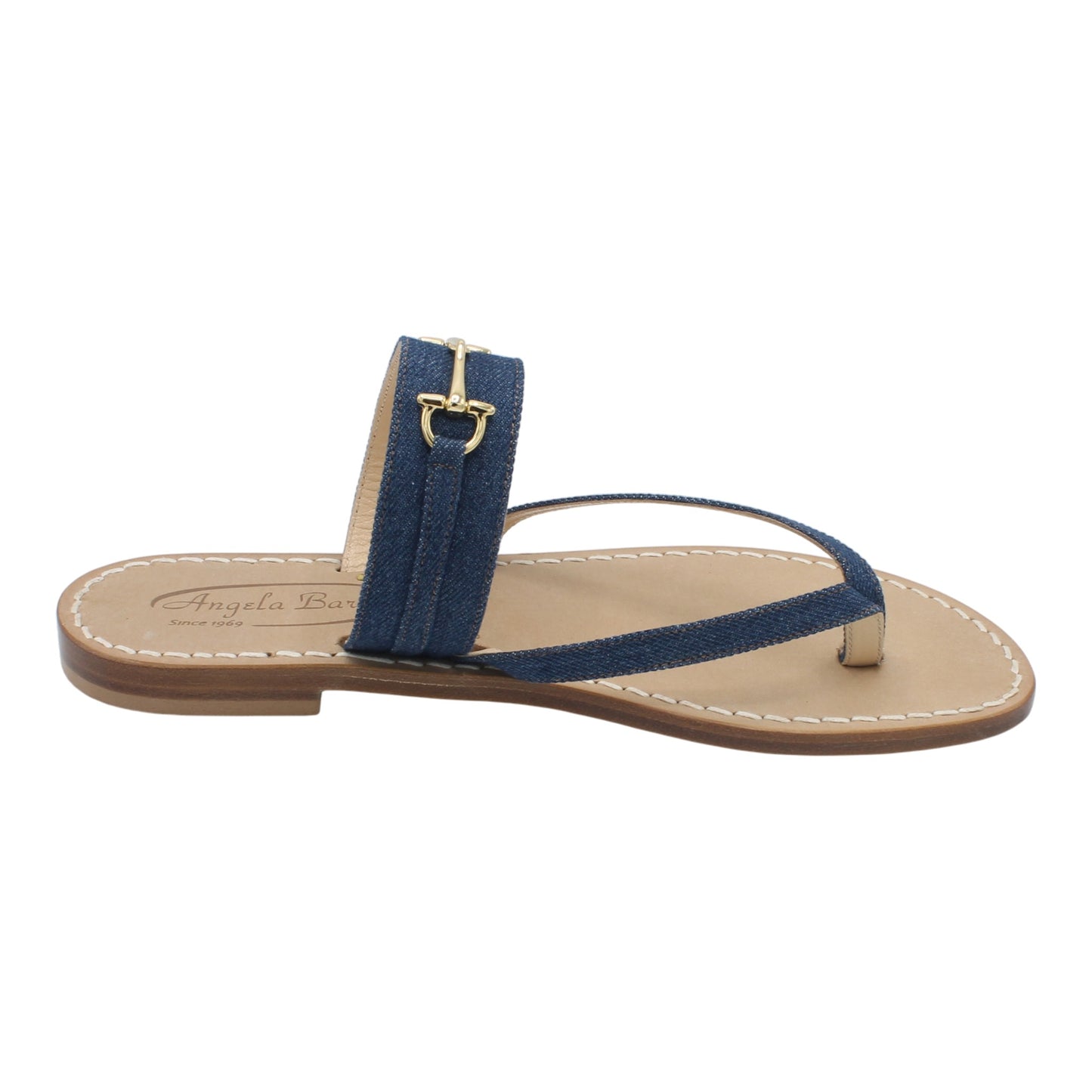 Sandali Artigianali in pelle bassi donna infradito cuoio Capri Positano capresi jeans Norma