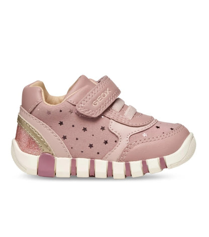 B5658B 0DHBC C8A2U - Sneakers Alta - Geox Scarpina Primi Passi Bambina Rosa/Platino con Strappo