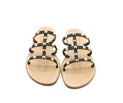 Sandali Artigianali donna ciabatta con borchie Rock capresi
