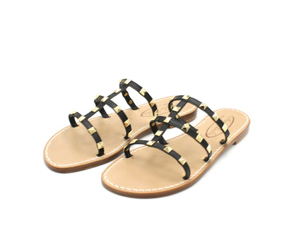 Sandali Artigianali donna ciabatta con borchie Rock capresi