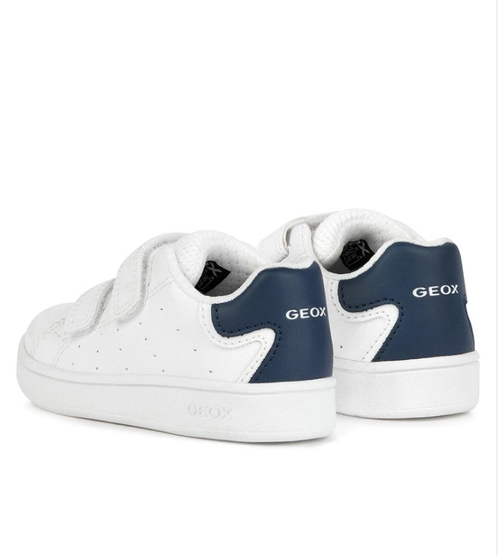B365LA 000BC C0899 - Sneakers - Geox Scarpe Bambino Bianco Blu a Strappo