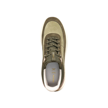 Geox Spherica Plus Donna Verde Sage/Military – Sneaker Comfort con Suola Ammortizzata
