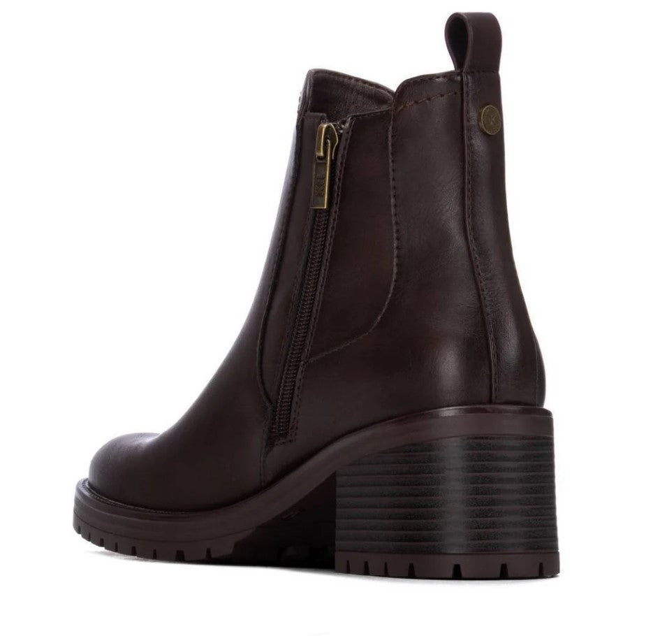 146086.M - Stivaletti - XTI Tronchetti Donna Chelsea Marroni con Tacco Largo 6 cm