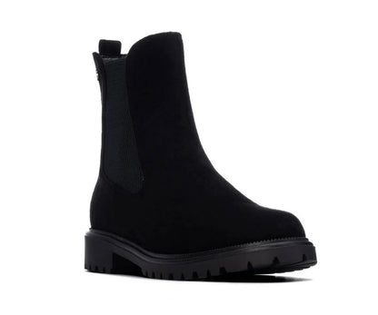 146242 - Stivaletti - XTI Scarponcini Chelsea Donna in Camoscio Vegan Nero