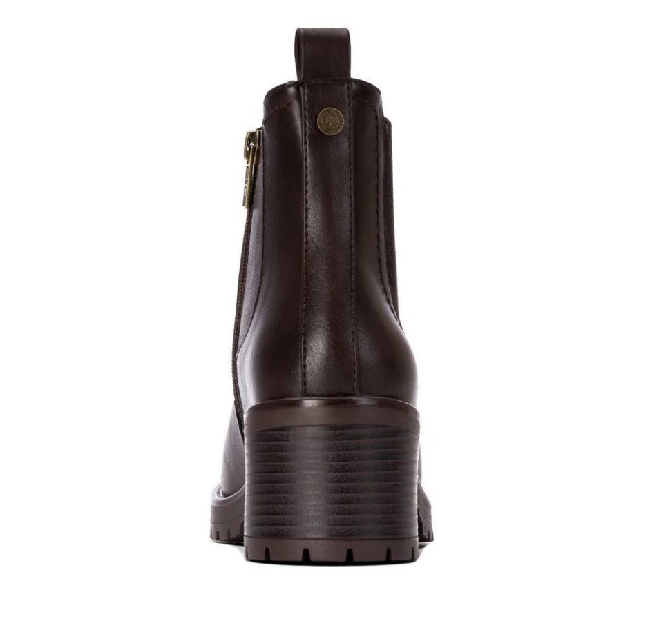 146086.M - Stivaletti - XTI Tronchetti Donna Chelsea Marroni con Tacco Largo 6 cm
