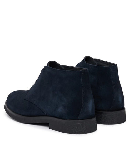 U6658D 00022 C4021 - Polacchina - Scarpe Uomo Geox in Camoscio Blu Navy | Eleganza Casual
