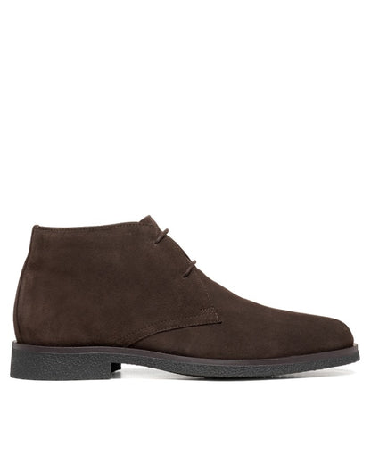 U6658D 00022 C6326 - Polacchina - Scarpe Uomo Geox in Camoscio Marrone Cioccolato | Eleganza Autunnale