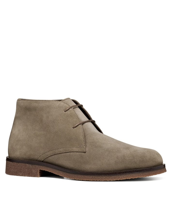U6658D 00022 C1321 - Polacchina - Scarpe Uomo Geox in Pelle Scamosciata Tortora | Eleganti e Casual