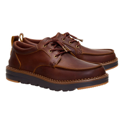 HD.45650/2OC - Hey Dude Flint Moc Leather Uomo Scarpe Invernali in Pelle con Lacci Elastici