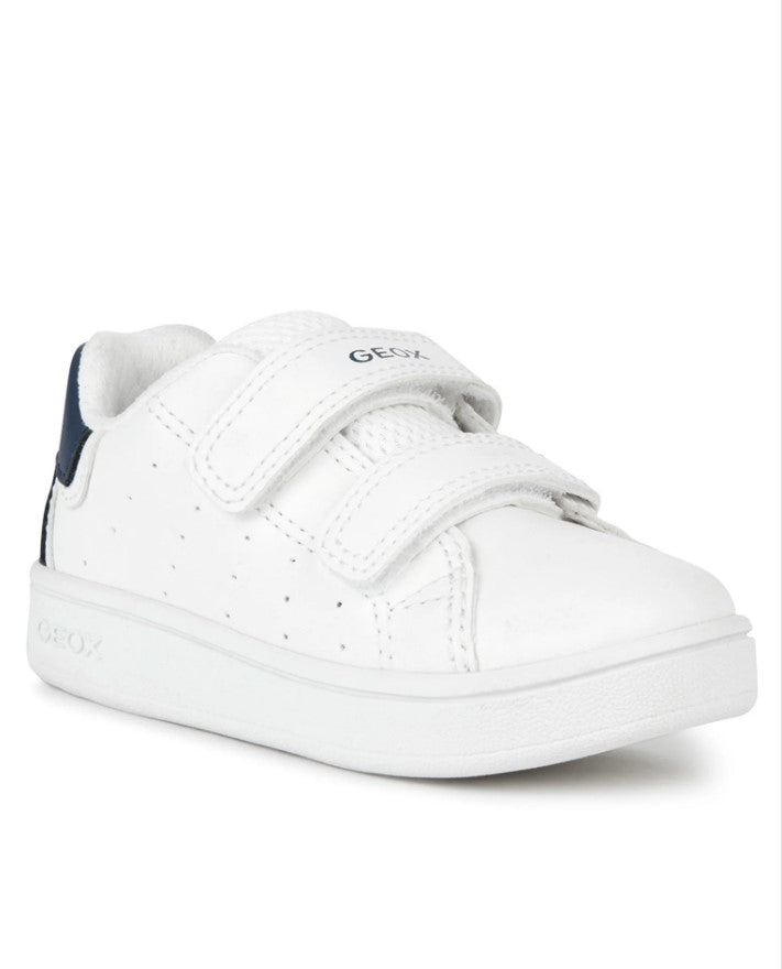 B365LA 000BC C0899 - Sneakers - Geox Scarpe Bambino Bianco Blu a Strappo