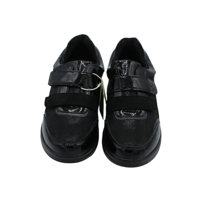 AMD31049 - Mocassini - Scarpe da Donna Amarpies Comode con Strappo e Zeppa – Nero