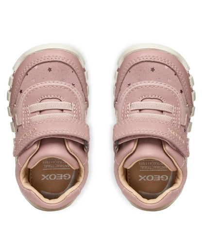 B5658B 0DHBC C8A2U - Sneakers Alta - Geox Scarpina Primi Passi Bambina Rosa/Platino con Strappo